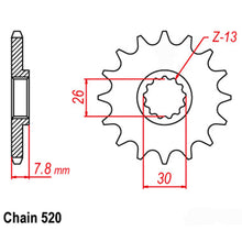Load image into Gallery viewer, FRONT SPROCKET - STEEL 18T 520P