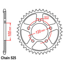 Load image into Gallery viewer, REAR SPROCKET - STEEL 41T 525P