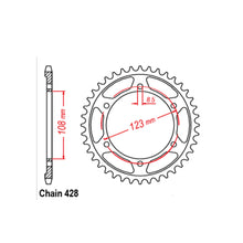 Load image into Gallery viewer, REAR SPROCKET - STEEL 60T 428P