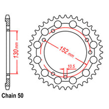 Load image into Gallery viewer, REAR SPROCKET - STEEL 46T 530P