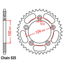 Load image into Gallery viewer, REAR SPROCKET - STEEL 39T 525P