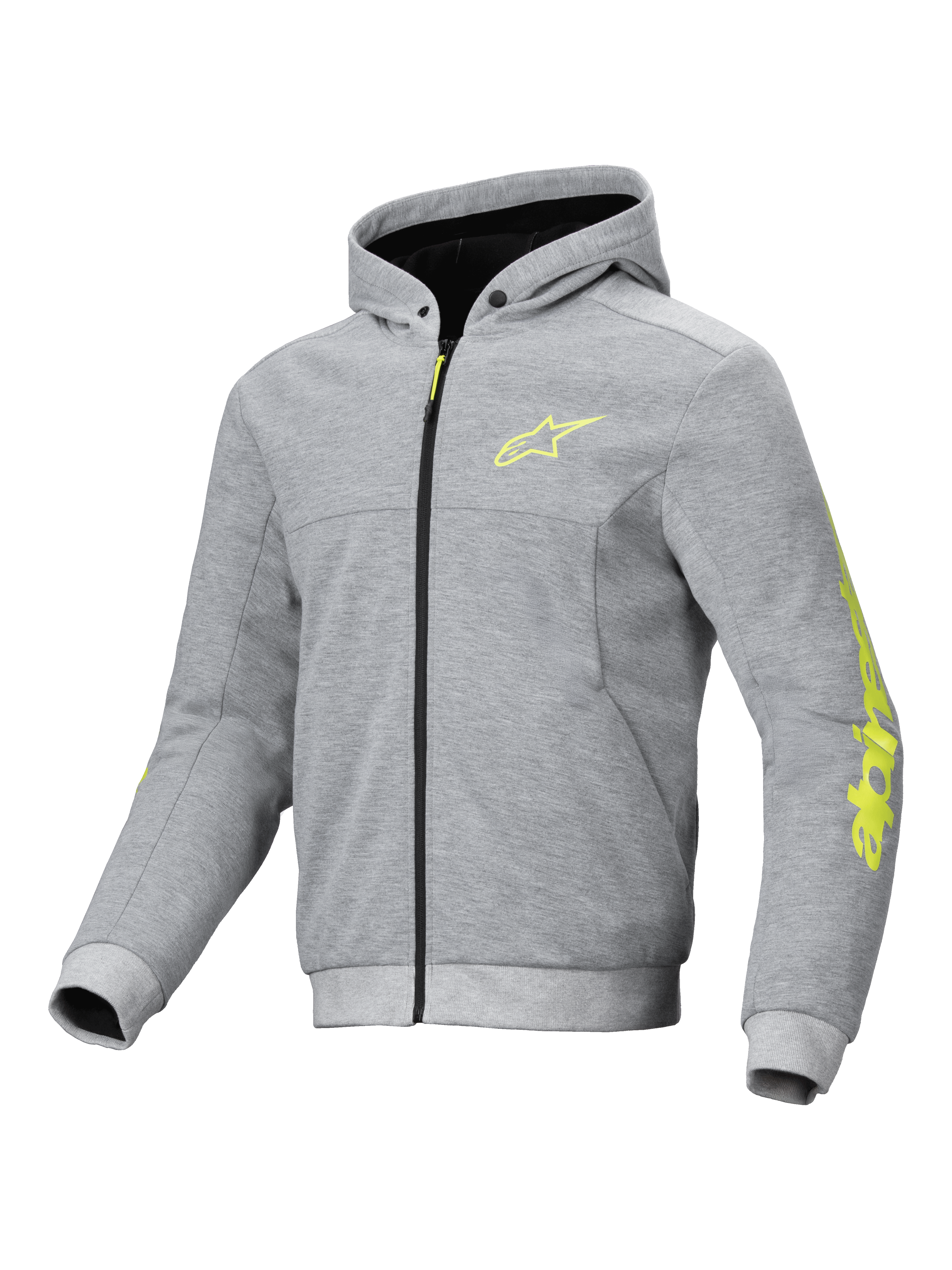 Alpinestars Chrome V2 Sport Hoodie - Gray/Heather/Fluro-Yellow
