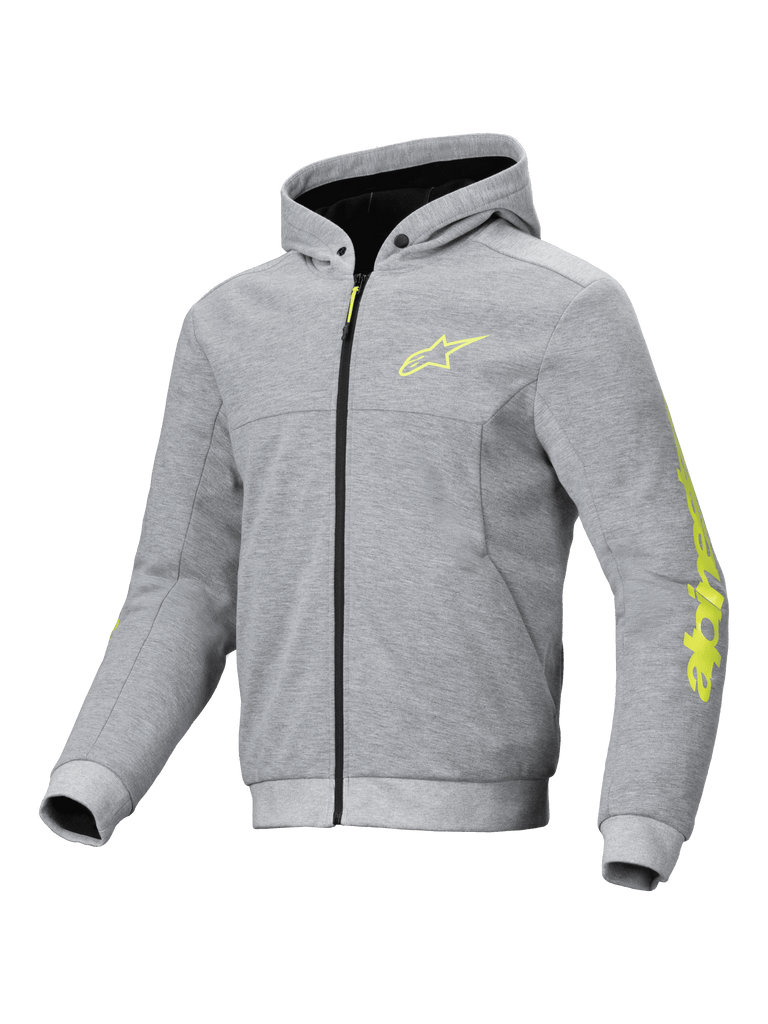 Alpinestars Chrome V2 Sport Hoodie - Gray/Heather/Fluro-Yellow