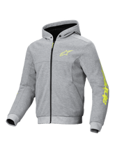 Load image into Gallery viewer, Alpinestars Chrome V2 Sport Hoodie - Gray/Heather/Fluro-Yellow