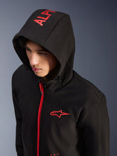 Load image into Gallery viewer, Alpinestars Radium Tech Hoodie - Black / Bright Red