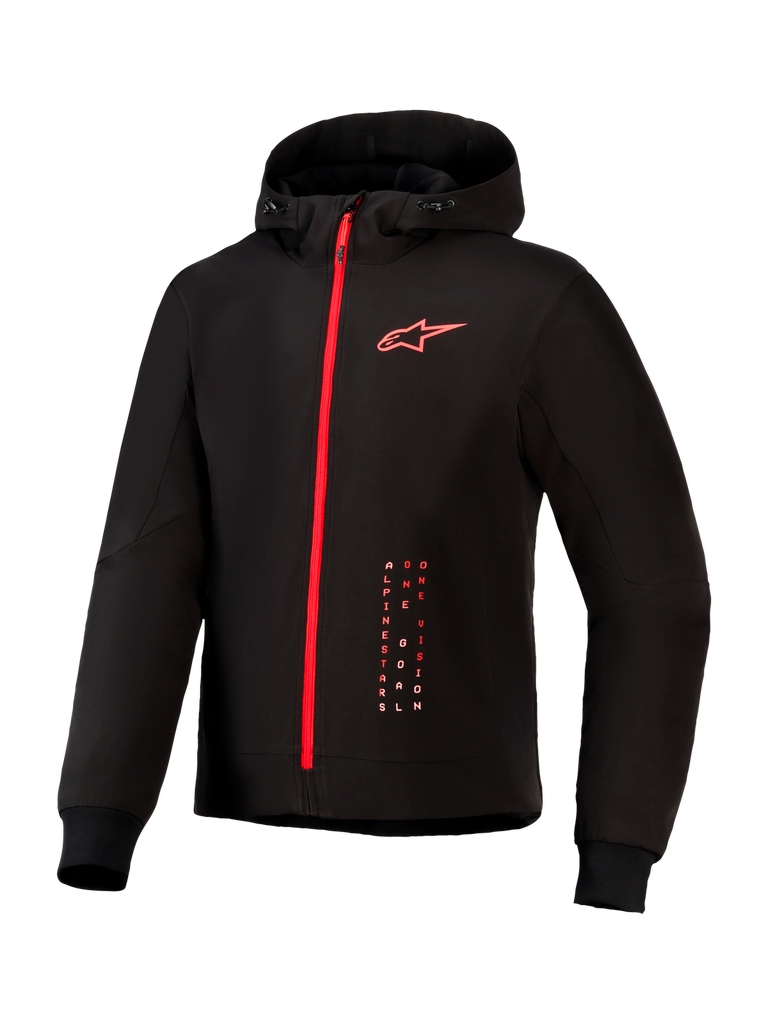 Alpinestars Radium Tech Hoodie - Black / Bright Red