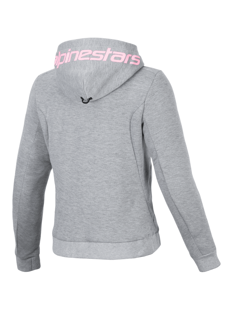 Alpinestars Womens Chrome V2 Sport Hoodie - Gray/Heather/Fluro-Pink