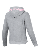 Load image into Gallery viewer, Alpinestars Womens Chrome V2 Sport Hoodie - Gray/Heather/Fluro-Pink