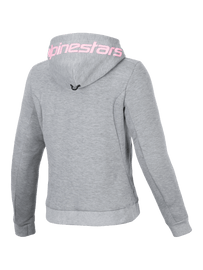 Alpinestars Womens Chrome V2 Sport Hoodie - Gray/Heather/Fluro-Pink