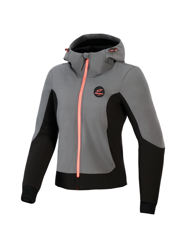 Alpinestars Women's Radium Tech Hoodie - Deep Gray / Black