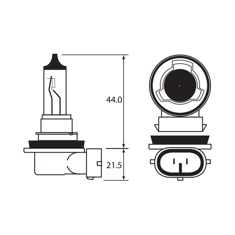 BULB - HALOGEN 12V 35W - H8 - PGJ19-2