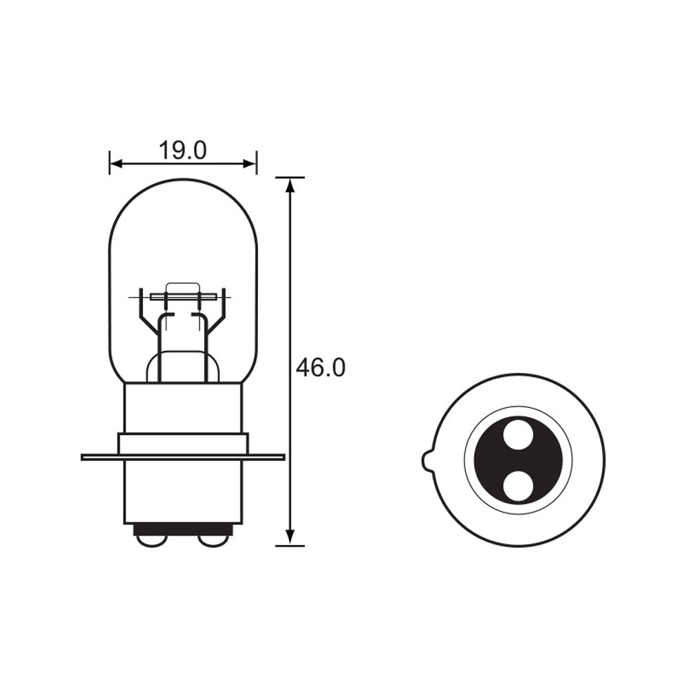 BULB - HEADLIGHT 12V 25/25W - PX15D