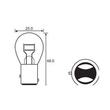 BULB - STOP TAIL 12V 21/5W - BAY15D