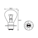 BULB - HEADLIGHT 6V 25/25W - P15D