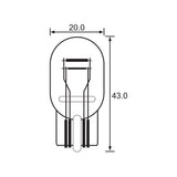 BULB - STOP TAIL WEDGE 12V 21/5W - W3X16D