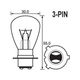 BULB - HEADLIGHT 6V 35/35W - P15D-3