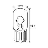 BULB - WEDGE TYPE 6V 3W - T10