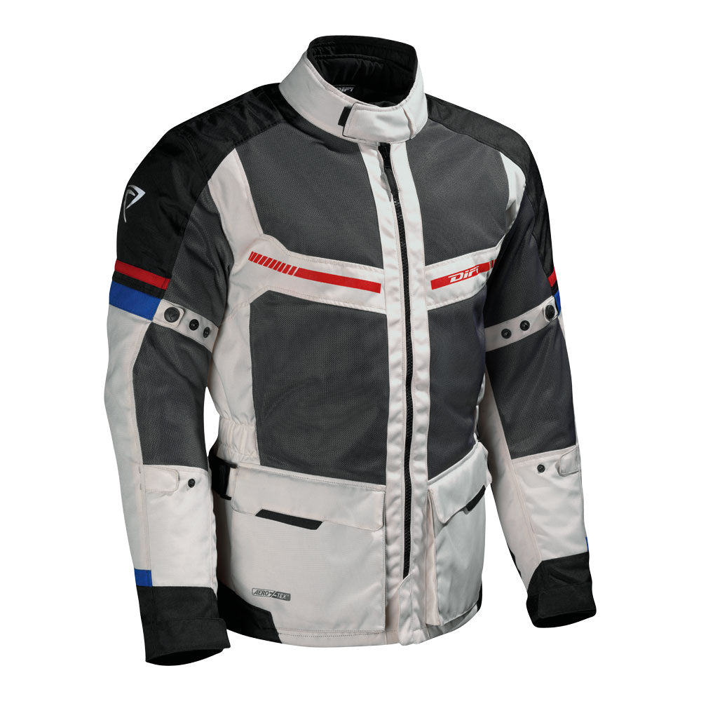 Difi Corsica Aerotex Jacket Black/Grey/Red/Blue