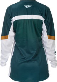 Fly Racing 2026 F-16 MX Women's Jersey - Teal/White/Gold
