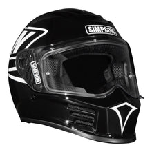 Load image into Gallery viewer, Simpson Speed Full Face Helmet - 12 O`Clock Black