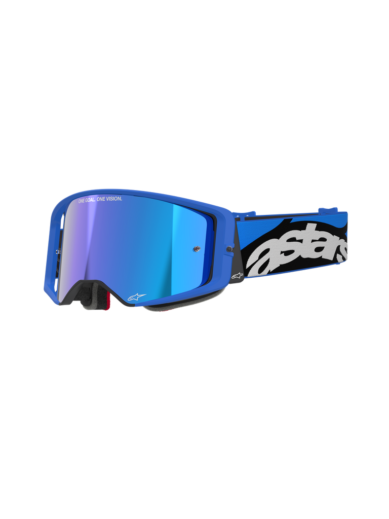 Alpinestars Supertech Stream Goggles With Mirror Blue Lens - Blue | Everest Motorcycles