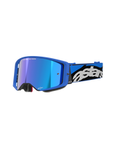 Load image into Gallery viewer, Alpinestars Supertech Stream Goggles With Mirror Blue Lens - Blue | Everest Motorcycles