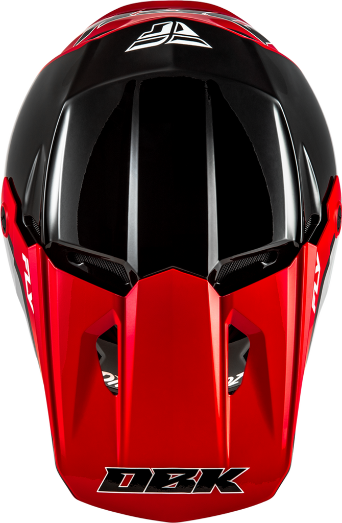 Fly Racing Kinetic SE DBK Helmet - Black/Red/Grey