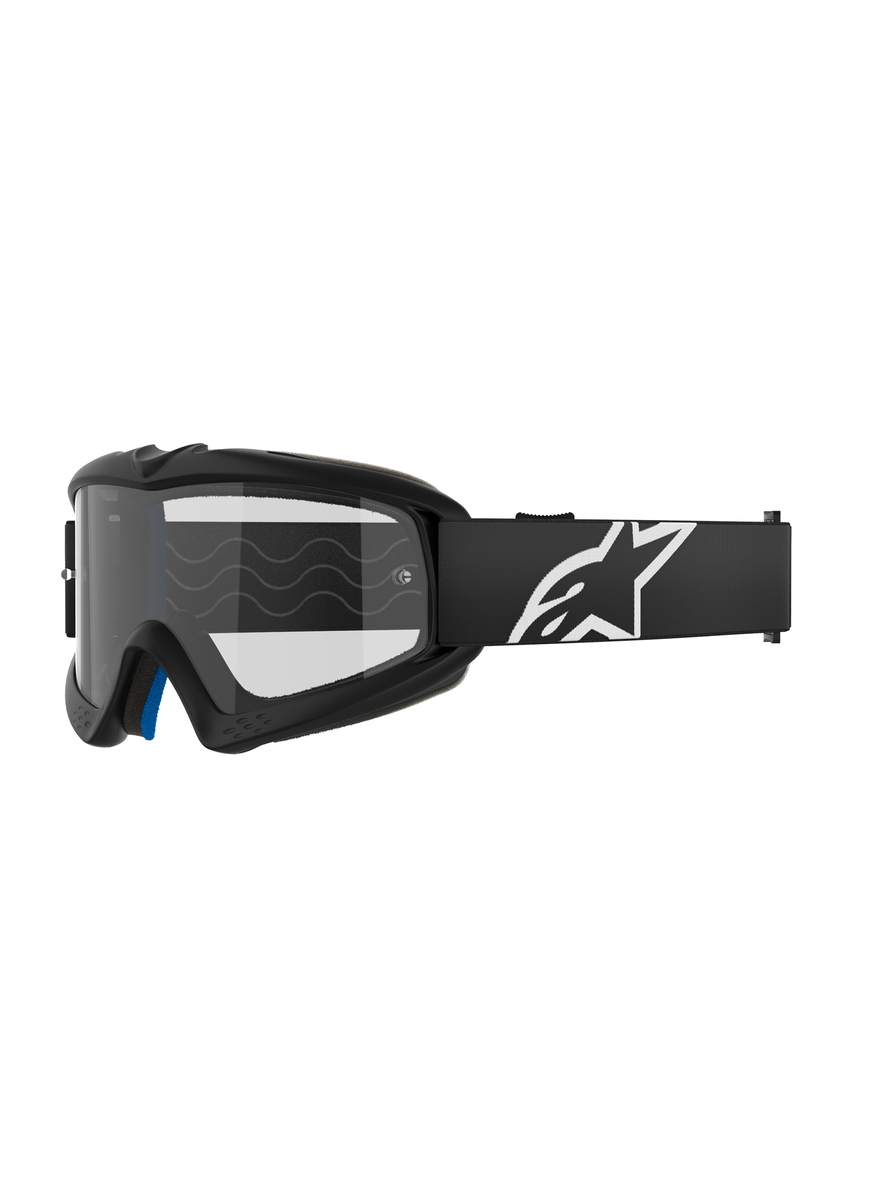 Alpinestars Vision Youth Corp Goggle With Clear Lens - Black