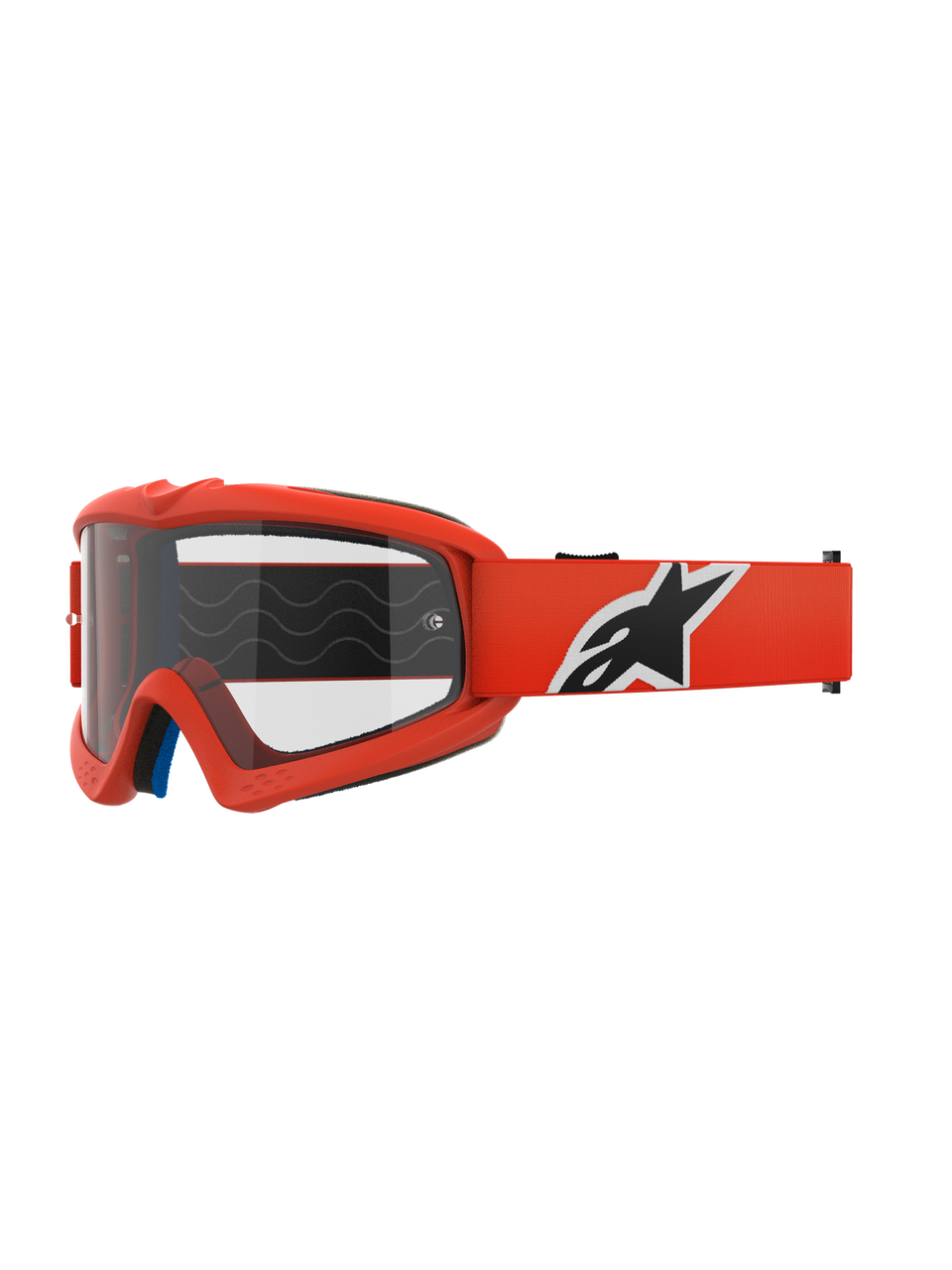 Alpinestars Vision Youth Corp Goggle With Clear Lens - Orange