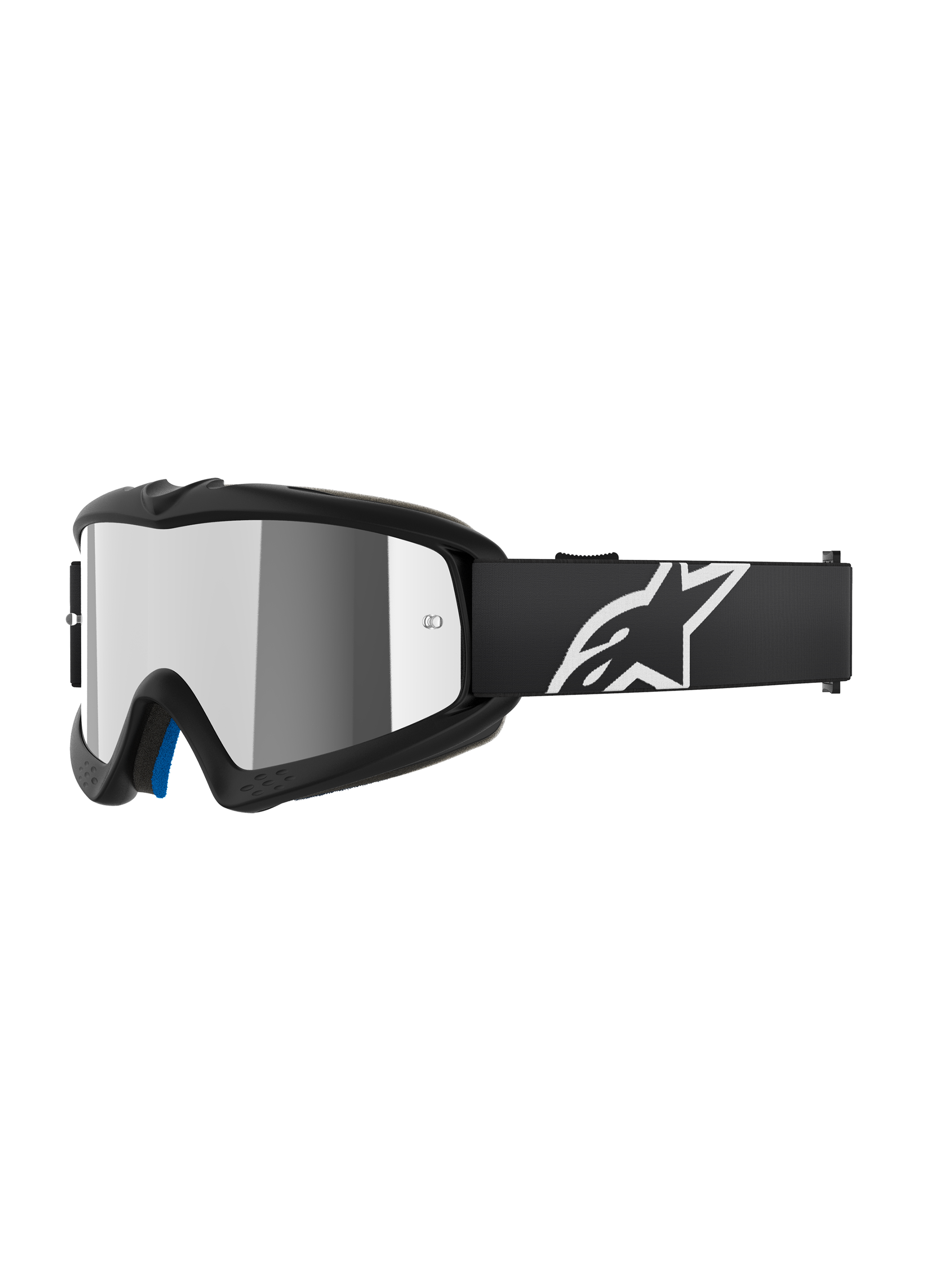 Alpinestars Vision Youth Corp Goggle Mirror Silver Lens - Black