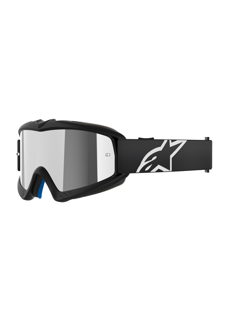 Alpinestars Vision Youth Corp Goggle Mirror Silver Lens - Black