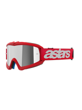 Load image into Gallery viewer, Alpinestars Vision Youth Blaze Goggle With Mirror Silver Lens - Red