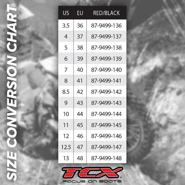 TCX Paddock Shoes – Red/Black - MotoHeaven