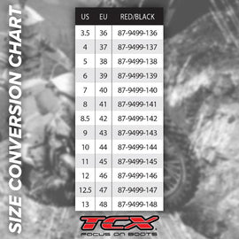 TCX Paddock Shoes – Red/Black - MotoHeaven