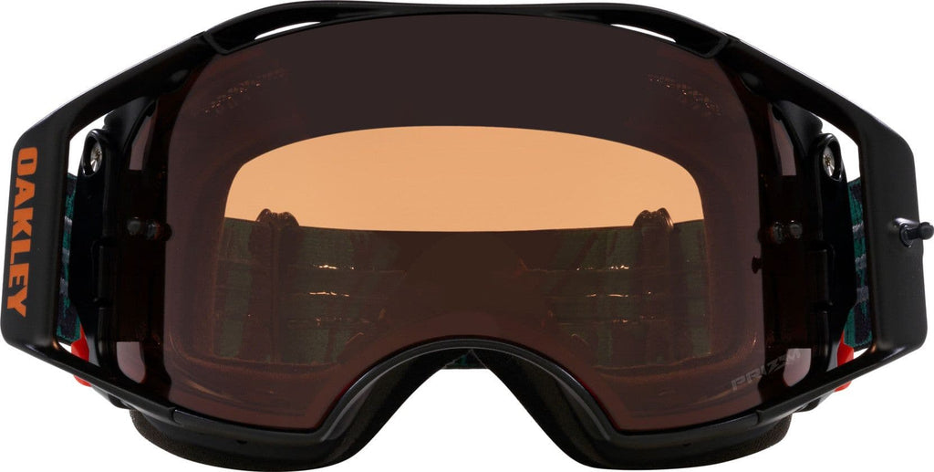 Oakley Airbrake MTB Viridian Striped Goggles With Prizm MX Bronze Lens