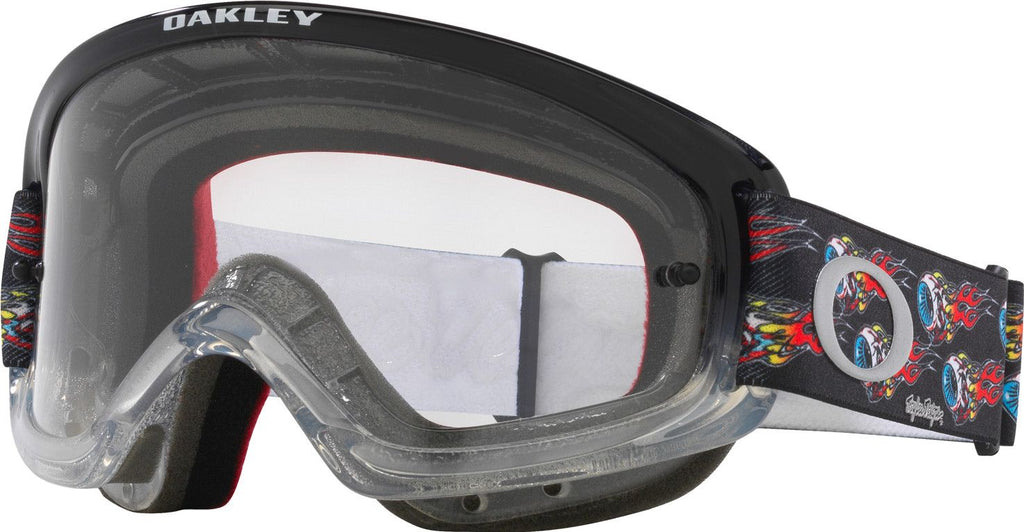 Oakley O Frame 2.0 XS Pro Troy Lee Designs Eyeballs Goggles With Clear Lens