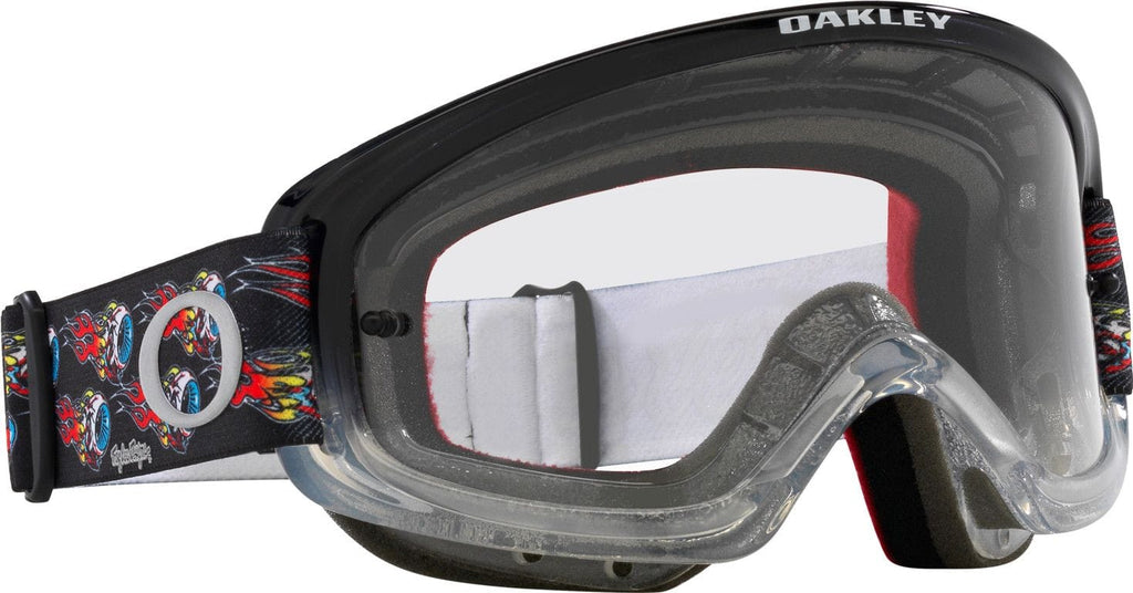 Oakley O Frame 2.0 XS Pro Troy Lee Designs Eyeballs Goggles With Clear Lens