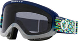 Oakley O Frame 2.0 Pro XS (Youth Fit) TLD Speed Bubbles Navy Goggles With Dark Grey Lens