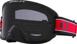 Oakley O Frame 2.0 Pro Red Stripe Goggles With Dark Grey Lens