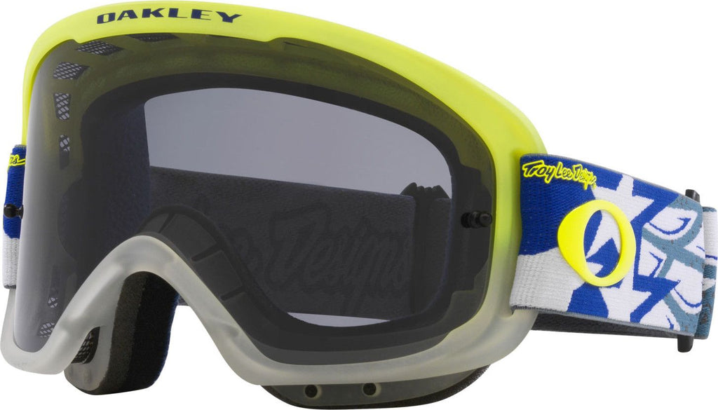 Oakley O Frame 2.0 Pro MTB TLD Blue Wings Straps Goggles With Dark Grey Lens