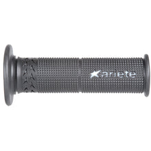 Load image into Gallery viewer, ARIETE MOTORCYCLE HAND GRIPS - SUPERBIKE - ESTORIL - 120mm Open End - BLACK WHITE