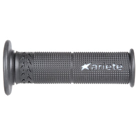 ARIETE MOTORCYCLE HAND GRIPS - SUPERBIKE - ESTORIL - 120mm Open End - BLACK WHITE