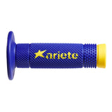 ARIETE HAND GRIPS - VULCAN - OFF ROAD - BLUE YELLOW : 02643-GFA