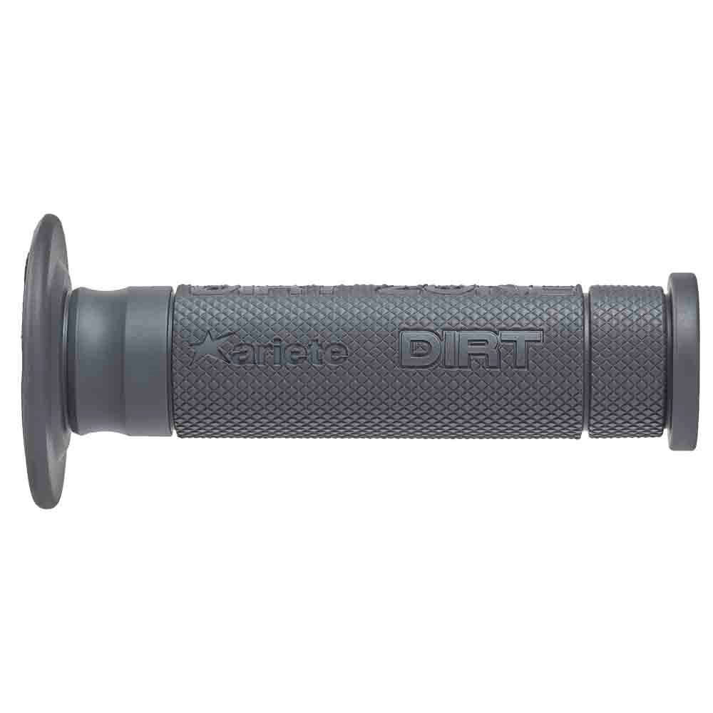 ARIETE MOTORCYCLE HAND GRIPS - OFF ROAD - DIRT ZONE 135mm Open End - DARK GRAY