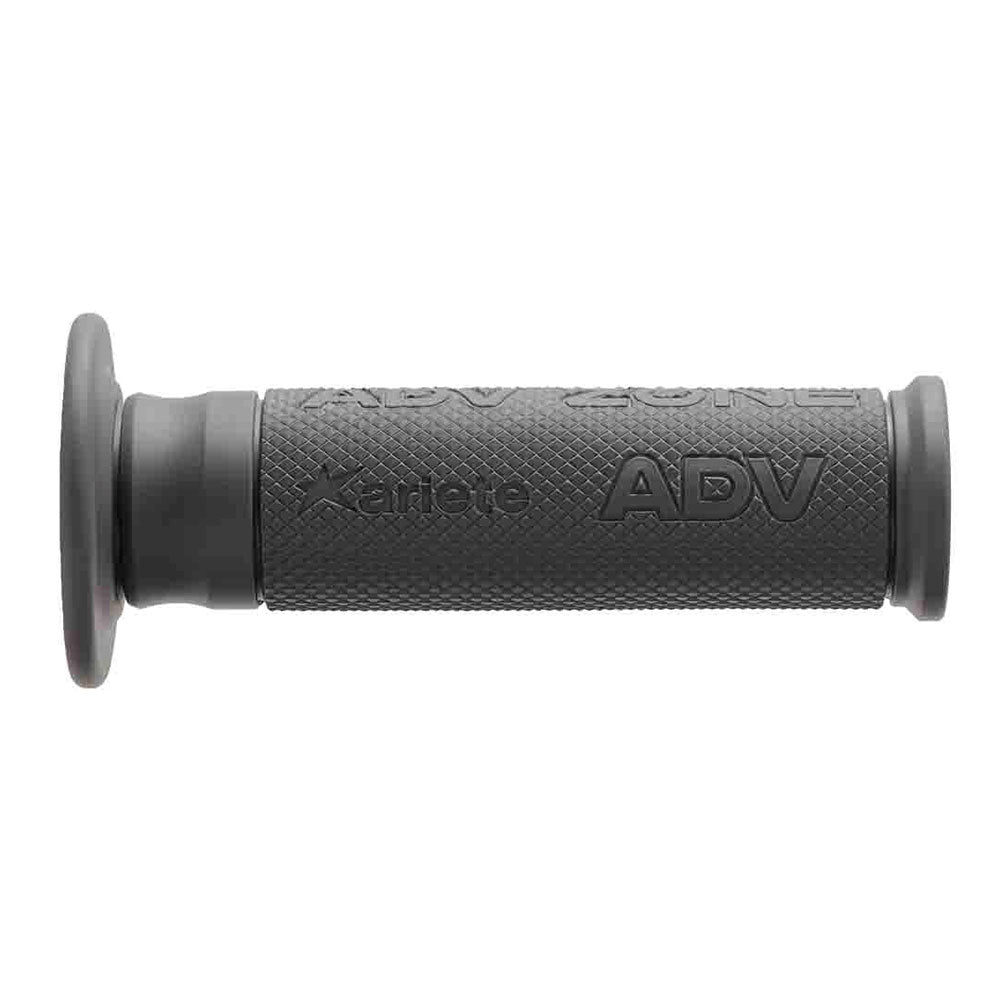 ARIETE MOTORCYCLE HAND GRIPS - OFF ROAD - ADV ZONE 120mm Open End - DARK GRAY