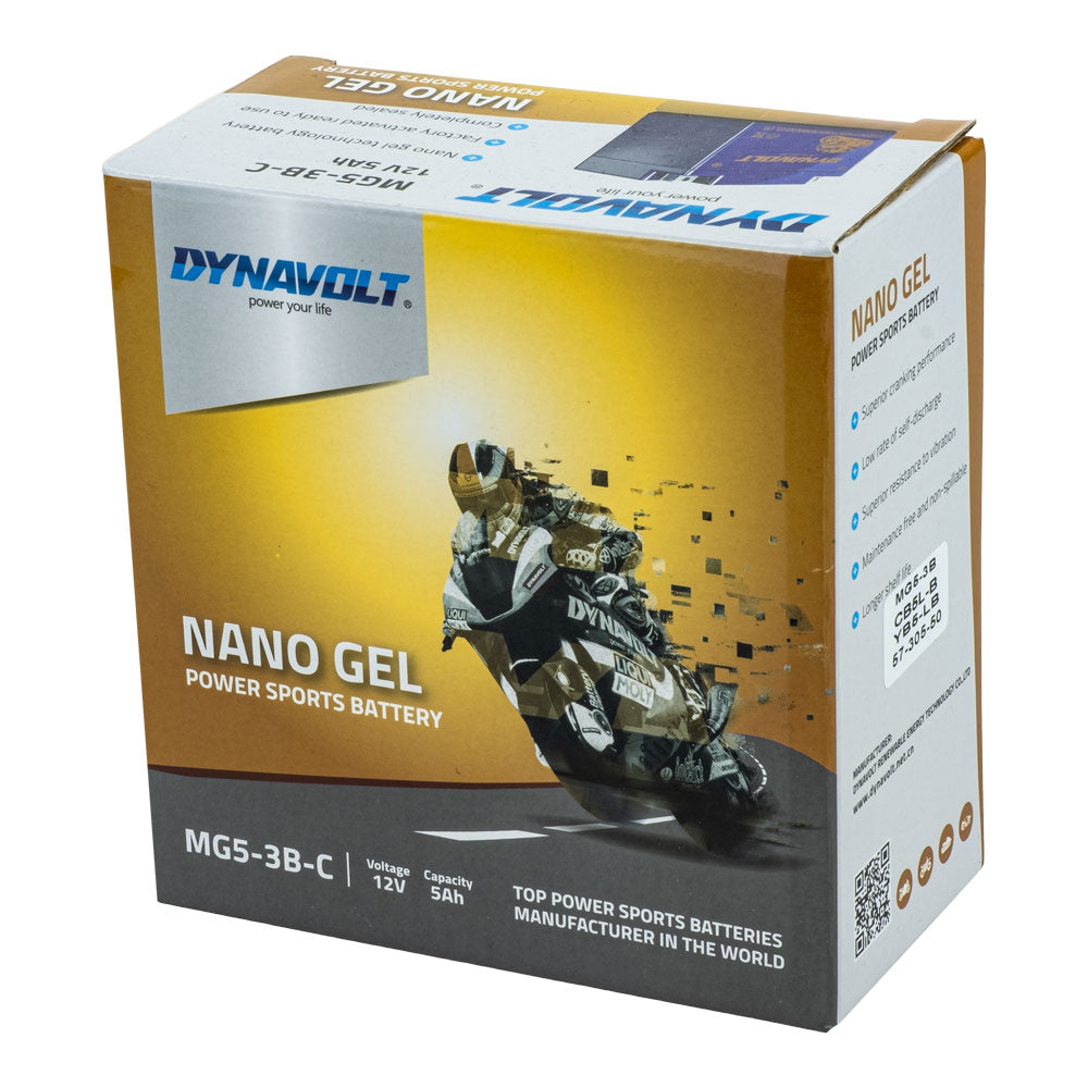 DYNAVOLT MG5-3B-C BATTERY 12V AGM Nano Gel 5Ah