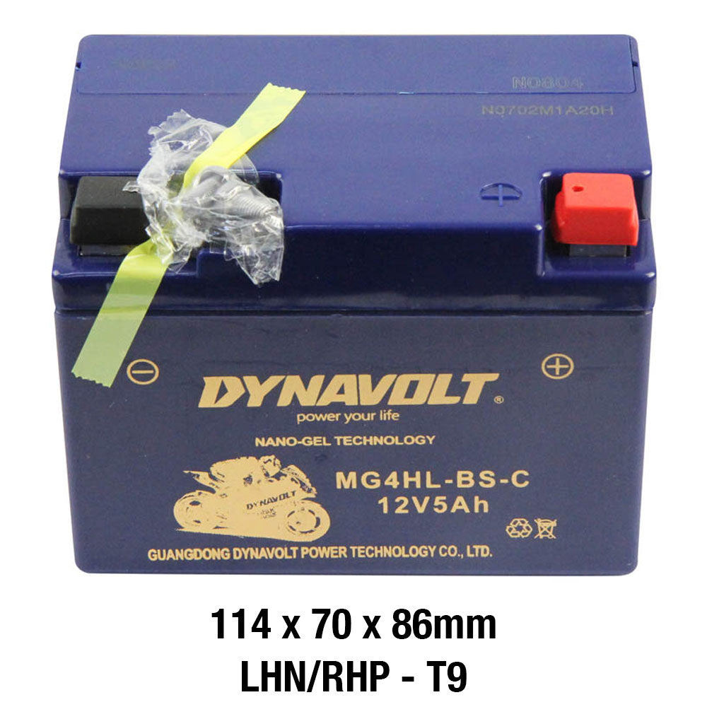 DYNAVOLT MG4HL-BS-C BATTERY 12V AGM Nano Gel 4.5Ah