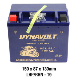 DYNAVOLT MG12-BS-C BATTERY 12V AGM Nano Gel 10Ah