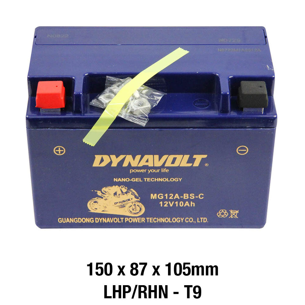 DYNAVOLT MG12A-BS-C BATTERY 12V AGM Nano Gel 10Ah