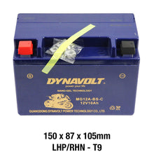 Load image into Gallery viewer, DYNAVOLT MG12A-BS-C BATTERY 12V AGM Nano Gel 10Ah